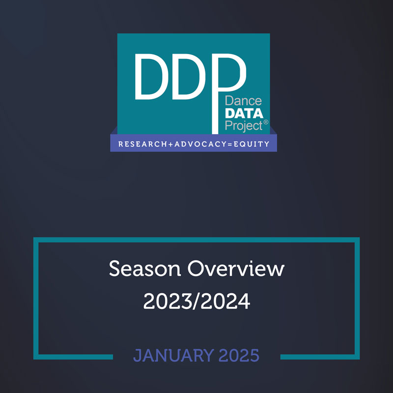 Season Overview 2023 2024: DDP TRACKS MILESTONES AND SETBACKS IN LARGEST 150 BALLET AND CLASSICALLY BASED COMPANIES 2023/2024 SEASON, click to download
