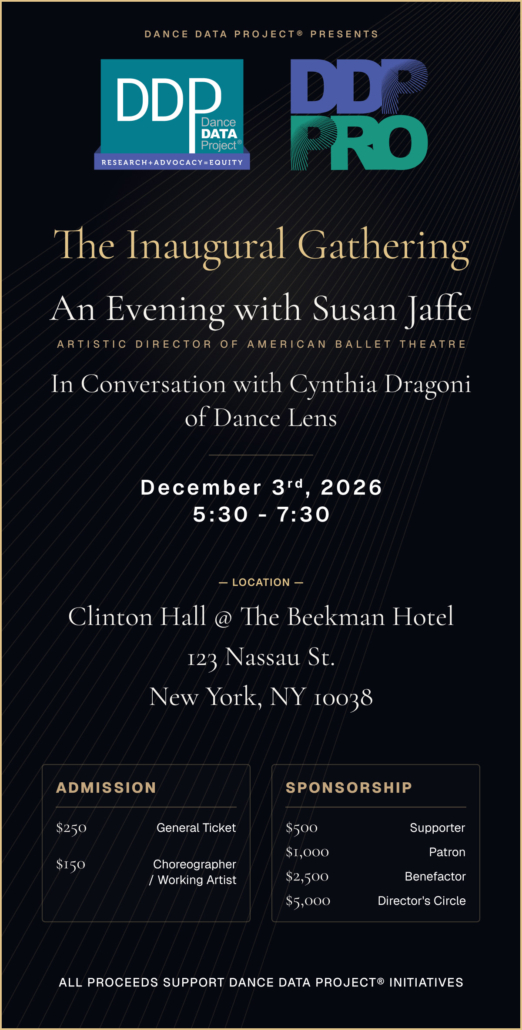 The Inaugural Gathering: An Evening with Susan Jaffe In Conversation with Cynthia Dragoni. December 3rd, 2026 5:30 - 7:30